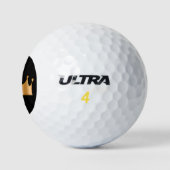 Classy Royal Monogram Crown Bling Golf Balls Golfball (Logo)