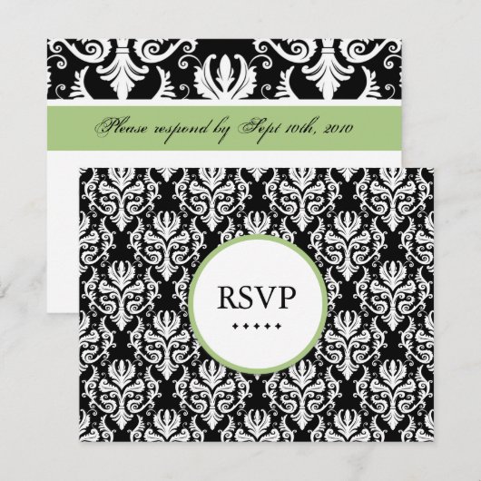 CLASSY RSVP CARDS KARTE (Vorne/Hinten)
