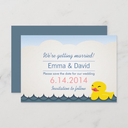 Classy Rubber Duck Speichern Sie die Ankündigungen (Vorne/Hinten)