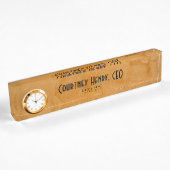 Classy Rustic Dante Orange Interior Designer Namensplakette