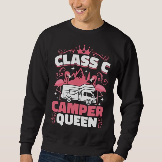 Classy RV Class C Camper Queen Campside Camping Wo Sweatshirt (Vorderseite)
