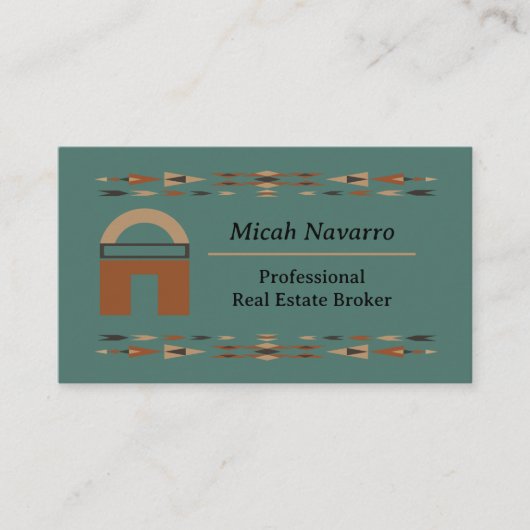 Classy Sage Southwestern Real Anwesen Business Car Visitenkarte (Vorderseite)