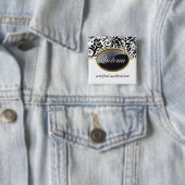 Classy Salon Name Tag Button (Beispiel)
