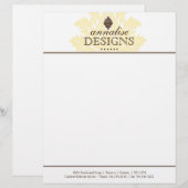 Classy Salon und Wellness-Center Letterhead Briefkopf (Vorne/Hinten)