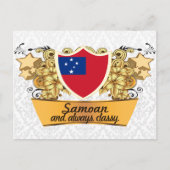 Classy Samoan Postkarte (Vorderseite)
