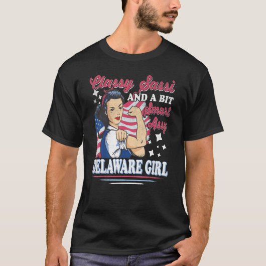 Classy Sassi und ein bisschen Smart Assi Delaware T-Shirt (Vorderseite)