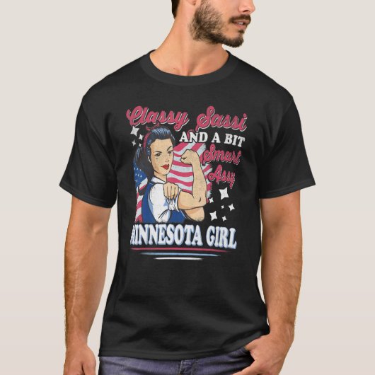 Classy Sassi und ein bisschen Smart Assi Minnesota T-Shirt (Vorderseite)