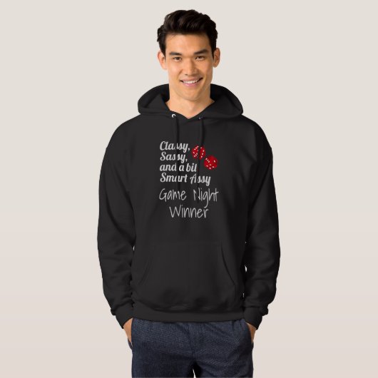Classy Sassy And A Bit Smart Assy Game Night Winne Hoodie (Vorne ganz)