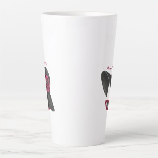 Classy, Sassy, Confident Lady Silouhette Milchtasse (Vorderseite)