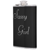 Classy Sassy Girl Text> Girl Hip Flask Flachmann (Links)