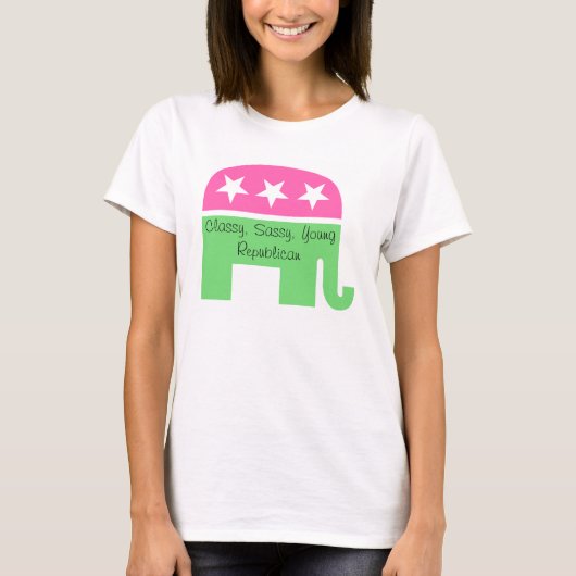 Classy, Sassy, junger republikanischer T - Shirt (Vorderseite)