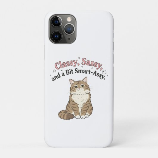 Classy, Sassy & Smart-Assy Cat Design Case-Mate iPhone Hülle (Rückseite)