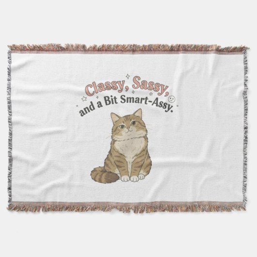Classy, Sassy & Smart-Assy Cat Design Decke (Vorderseite)