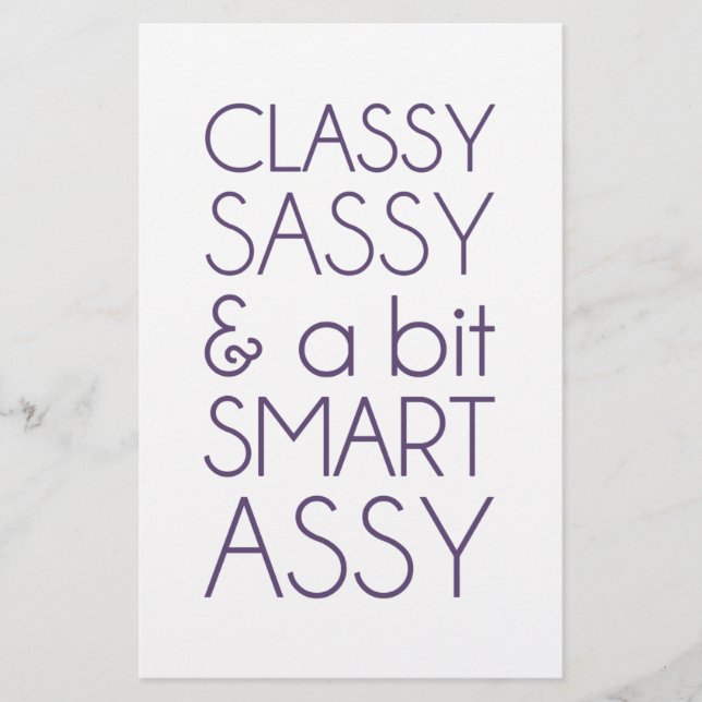 Classy Sassy und ein bisschen Smart Assy (Vorderseite)