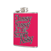 Classy Sassy und ein bisschen Smart Assy Flachmann (Links)
