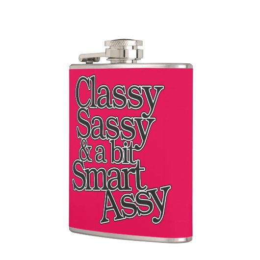 Classy Sassy und ein bisschen Smart Assy Flachmann (Links)