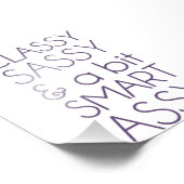 Classy Sassy und ein bisschen Smart Assy Fotodruck (Ecke)