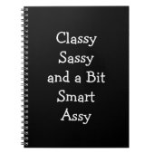 Classy Sassy und ein bisschen Smart Assy Funny Not Notizblock (Vorderseite)