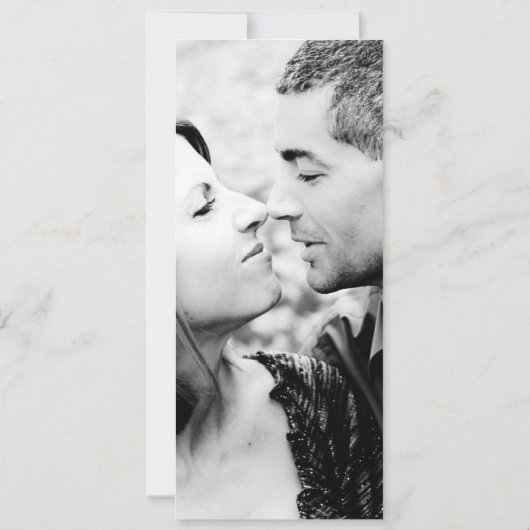 Classy Save the Date Hochzeit Einladung (Rückseite)