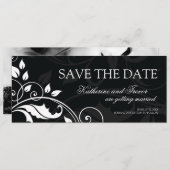Classy Save the Date Hochzeit Einladung (Vorne/Hinten)