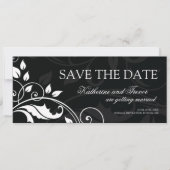 Classy Save the Date Hochzeit Einladung (Vorderseite)