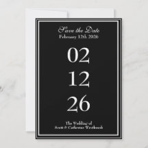 Classy Save the Date Wedding Ankündigung
