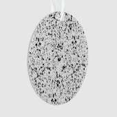 Classy Schwarz-weiß Marble Terrazzo Ornament (Vorderseite)