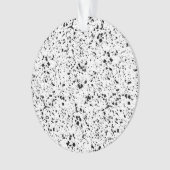 Classy Schwarz-weiß Marble Terrazzo Ornament (Vorderseite)