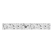 Classy Schwarz-weiß Marble Terrazzo Ripsband (Vorderseite)