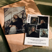 Classy Script Overlay Foto Collage Abschluss Ankündigung