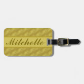 Classy Scriptograph Mit Monogramm Gepäckträger Gepäckanhänger (Vorderseite horizontal)