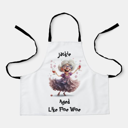 Classy Senior Lady Schürze (Vorderseite)