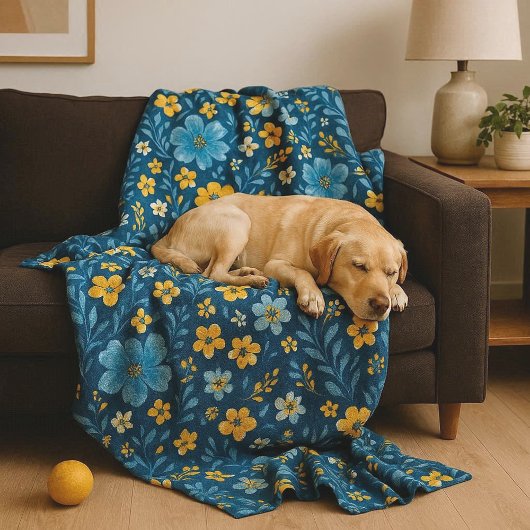 Classy Shabby Chic Französisch Floral Art Muster D Fleecedecke