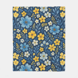 Classy Shabby Chic Französisch Floral Art Muster D Fleecedecke