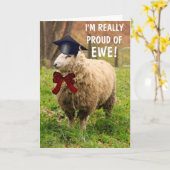 Classy Sheep Abschluss Karte (Gelbe Blume)