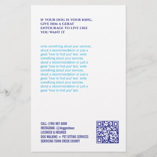 Classy Shepherd Dog Flyer (Hinten)