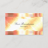 Classy Shimmery Rose Gold mit QR Code Luxuriös Visitenkarte (Vorderseite)