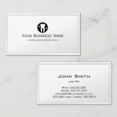 Classy Shiny Teeth Dental Business Card Visitenkarte (Vorne/Hinten)