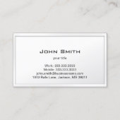 Classy Shiny Teeth Dental Business Card Visitenkarte (Rückseite)