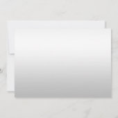 Classy Silver Gem Bow, Silver Sequins Abschluss Einladung (Rückseite)