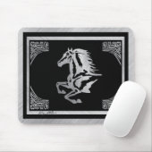 Classy Silver Horse Mousepad (Mit Mouse)