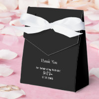 Classy Simple Black Wedding