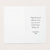 Classy Simple Budget Logo Template Vielen Dank Kar (Innenseite Aufgefaltet)