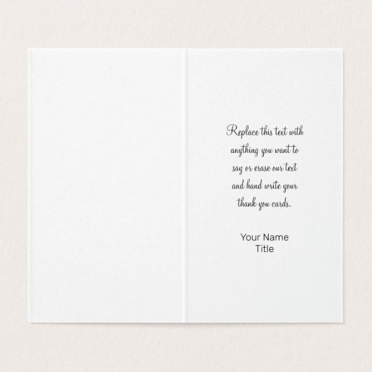 Classy Simple Budget Logo Template Vielen Dank Kar (Innenseite Aufgefaltet)