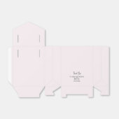 Classy Simple Champagne PInk Gastgeschenk Hochzeit Geschenkschachtel (Ungefaltet)