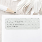 Classy Simple Ivory White Leather Texture Address (Insitu)