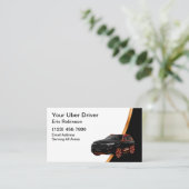 Classy Simple Uber Driver Ride Hailing  Visitenkarte (Stehend Vorderseite)