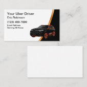Classy Simple Uber Driver Ride Hailing  Visitenkarte (Vorne/Hinten)