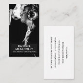 Classy Simple Voice Actor Vocalist Foto Overlay Visitenkarte (Vorne/Hinten)