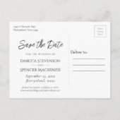 Classy Skulls | Halloween 3 Foto Save the Date Ankündigungspostkarte (Rückseite)